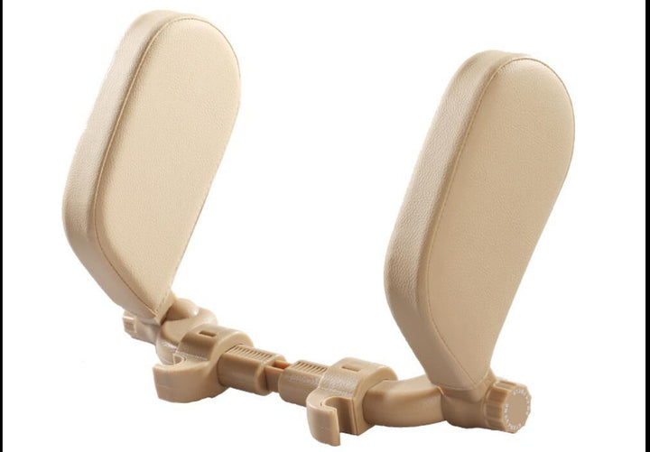 Car headrest pillow Sleep Adjustable Side Car Soft Travel Seat Headrest Auto Leather Support Neck Pillow Cushion car accessories - ZEYTONCART