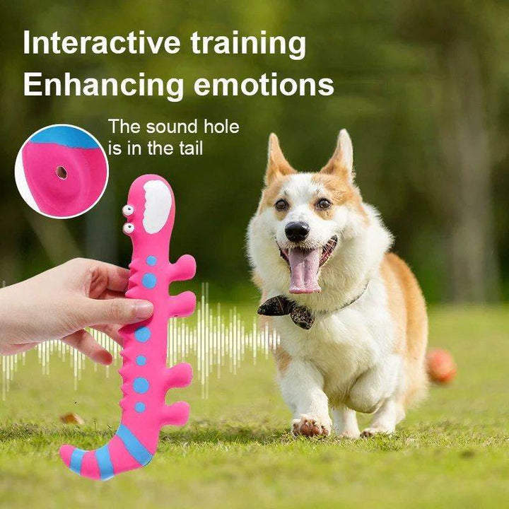 Dog Chew Toy Latex Lizard Squeaky Pet Toys For Small Medium Dogs Interactive Funny Dog Sounding Training Toy Pet Supplies - ZEYTONCART