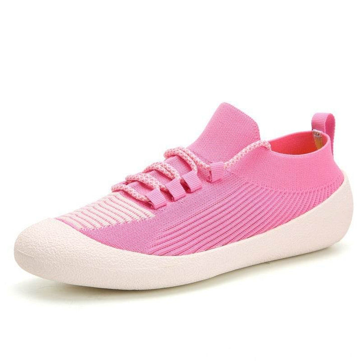 Outdoor Casual Men'S Shoes Round Toe Solid Color Casual Lace-Up Sneakers For Men - ZEYTONCART
