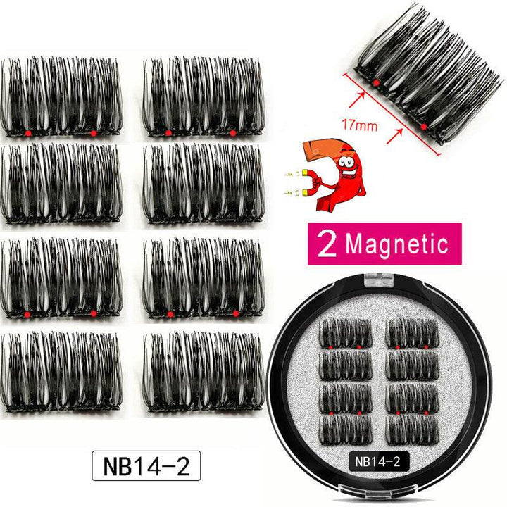 Man-made Fiber Segmented Magnetic  Eyelashes - ZEYTONCART