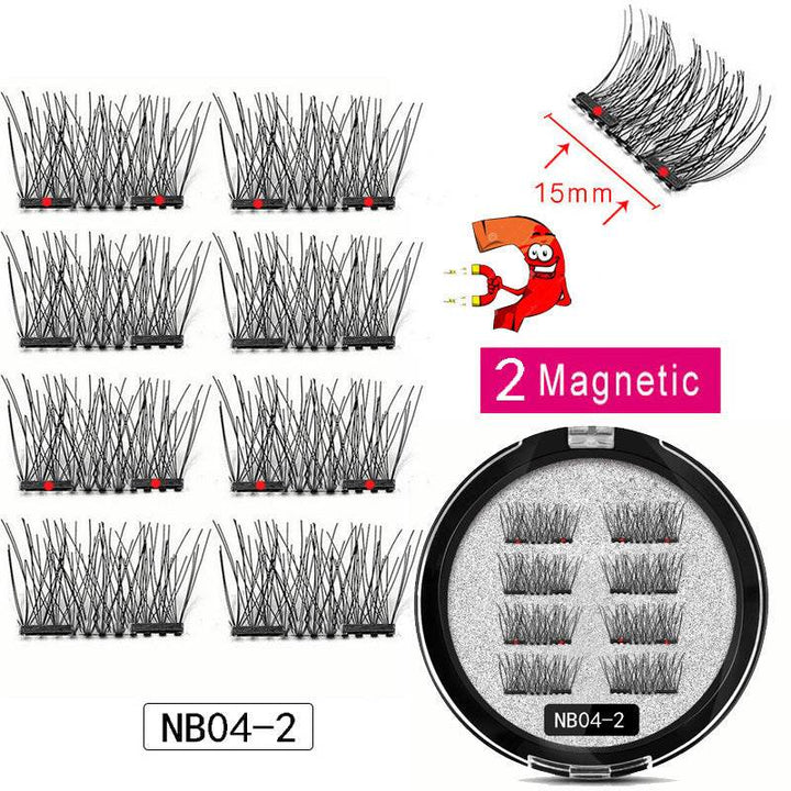 Man-made Fiber Segmented Magnetic  Eyelashes - ZEYTONCART