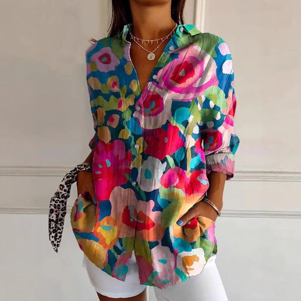 Trendy Long-sleeve Printed Pattern Printed 3D Shirt - ZEYTONCART