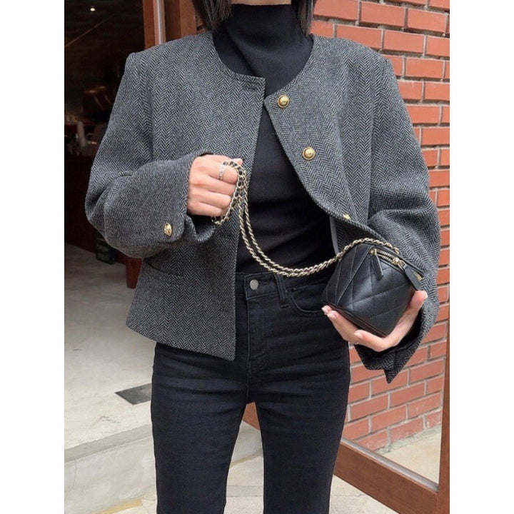 Wool Women's Short Coat Autumn And Winter - ZEYTONCART
