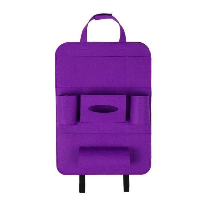 Auto Car Backseat Organizer Car-Styling Holder Multi-Pocket Seat Wool Felt Storage Multifunction Vehicle Accessories Bag - ZEYTONCART