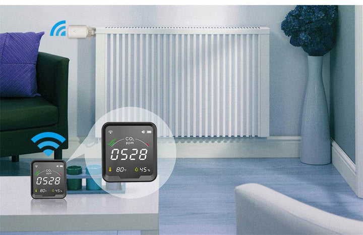 LED Color Screen Graffiti WIFI Smart Home Temperature And Humidity Sensor - ZEYTONCART