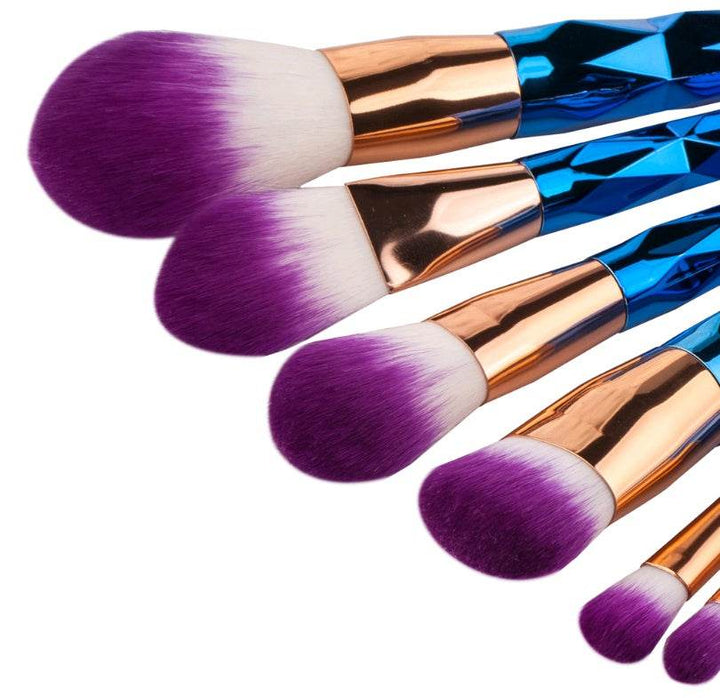 7 makeup brushes, makeup tools, diamond makeup brush foundation brush - ZEYTONCART