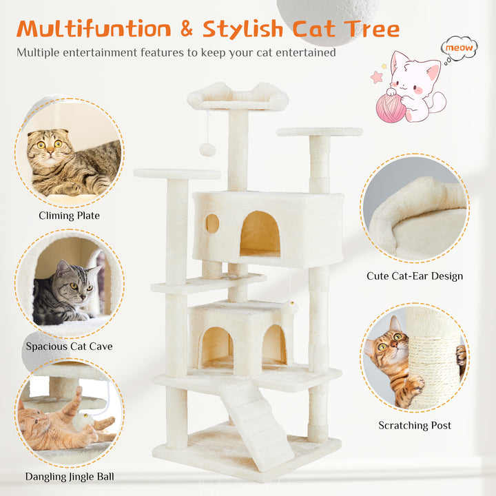 Multi Functional Cat Treehouse Cat Climbing Frame - ZEYTONCART