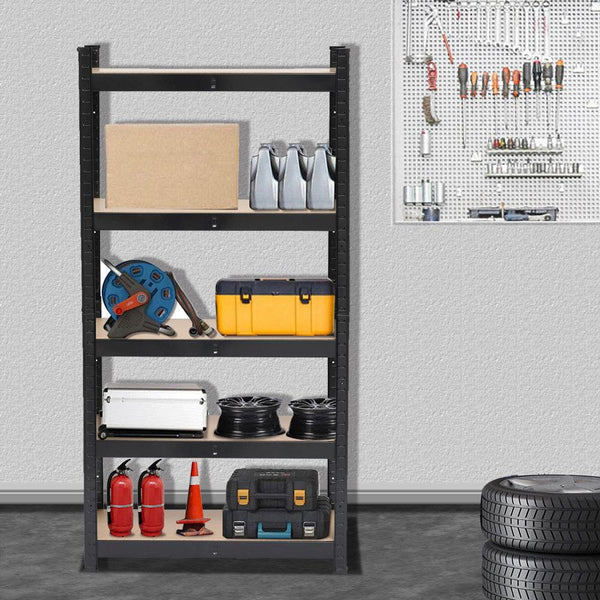 Five-tier Shelves - Black Sprayed - 45x90x180cm - ZEYTONCART