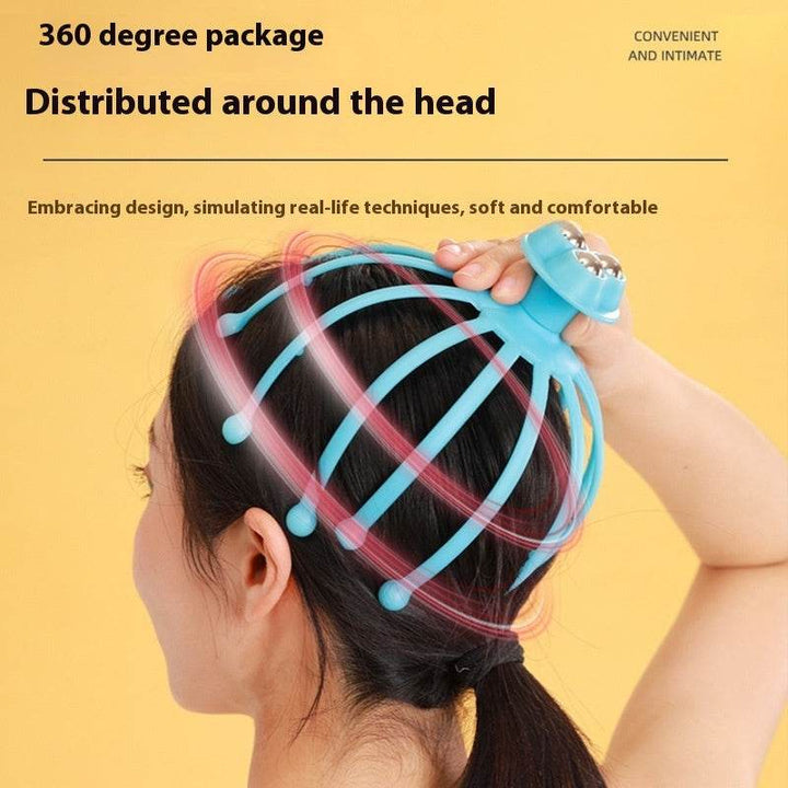 Manual 12-claw Rotating Ball Scalp Massager - ZEYTONCART