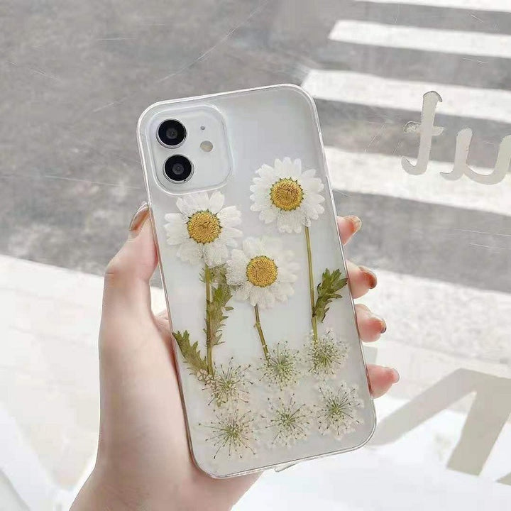 New Epoxy Daisy Phone Case Applicable Protective Cover - ZEYTONCART