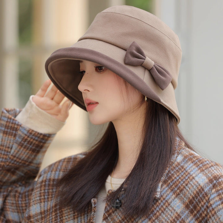 Autumn And Winter New Bow Hat For Women - ZEYTONCART