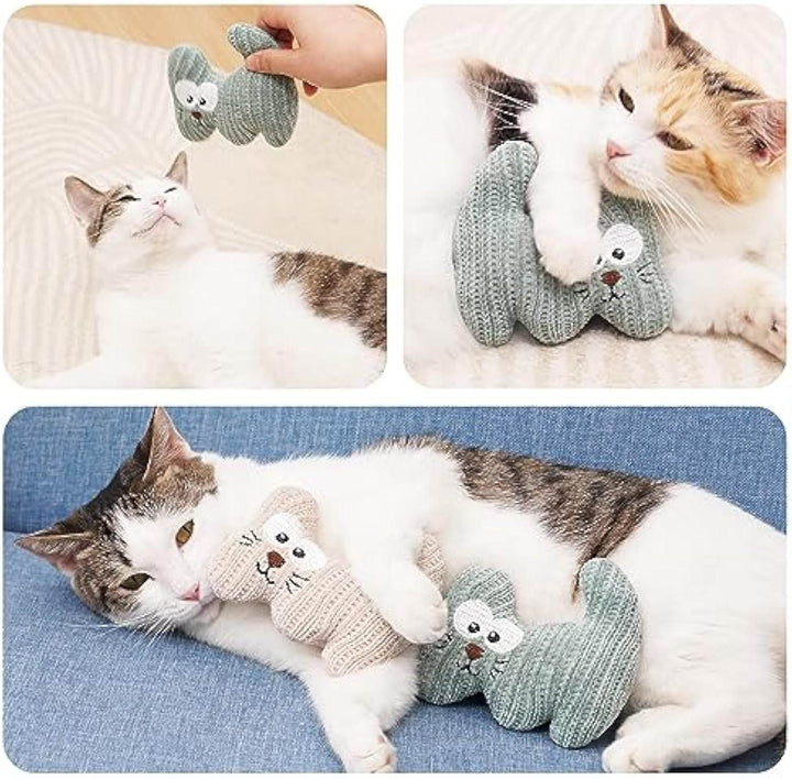 Catnip Toy For Cats Kittens Plush Rope Cat Chew Toy With Bell Bite Resistant Catnip Toys Cat Teething Toy - ZEYTONCART