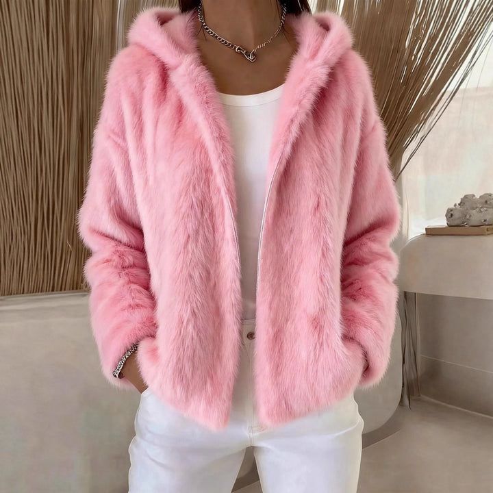 Fall Winter Hooded Solid Color Fashion Casual Zip Coat - ZEYTONCART