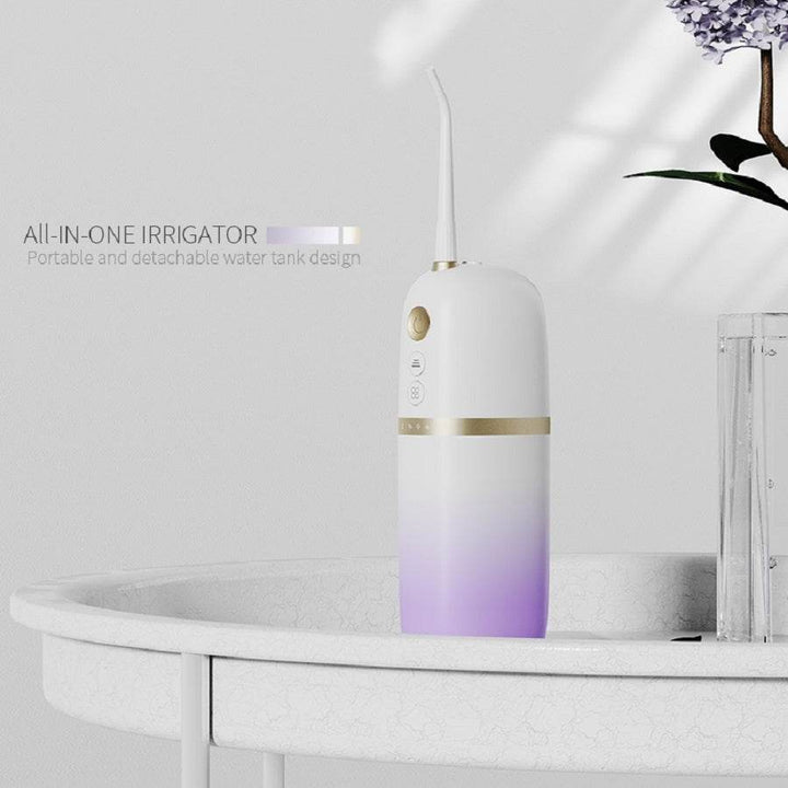 200ml Portable Flosser IPX7 Waterproof Electric Flosser USB Rechargeable Water Dental Picks With 4PCS Nozzle - ZEYTONCART