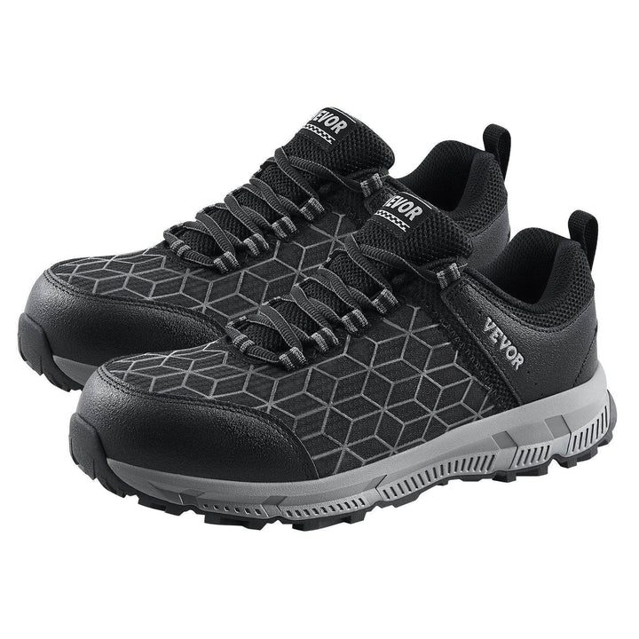 Steel Toe Shoes For Men US Size 11 Wide Athletic Work Shoe Sneakers Black - ZEYTONCART