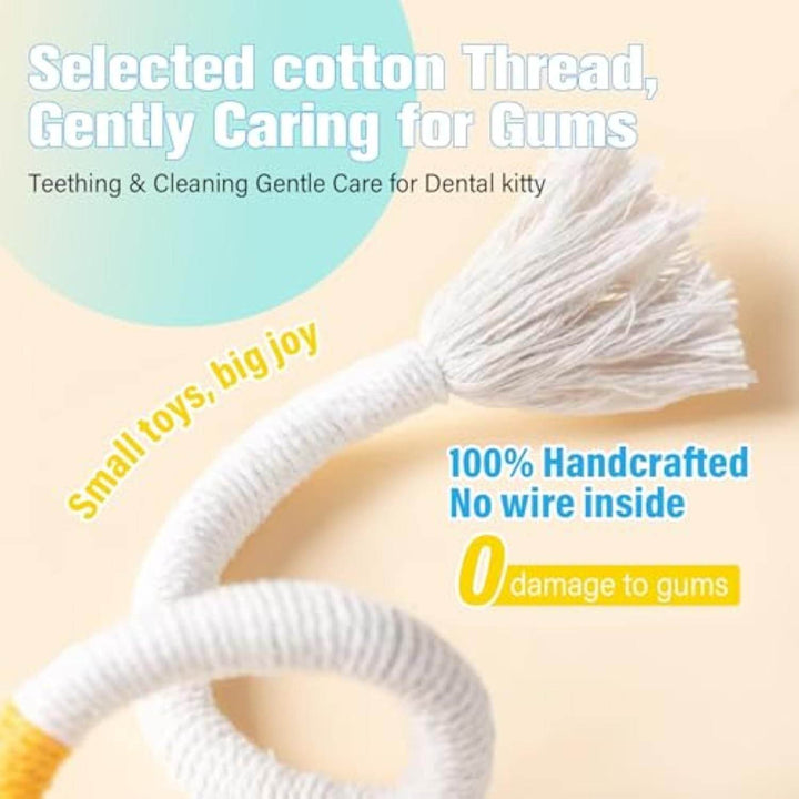 Sisal Rope Cat Toys Safe Catnip Toys Without Wire Cat Toys For Bored Indoor Cats Dental Kitty Chew Toys With Silvervine Gall Fruit,Bite-Resistant Teeth Clean Chew Cat Toy,kitty Toys - ZEYTONCART