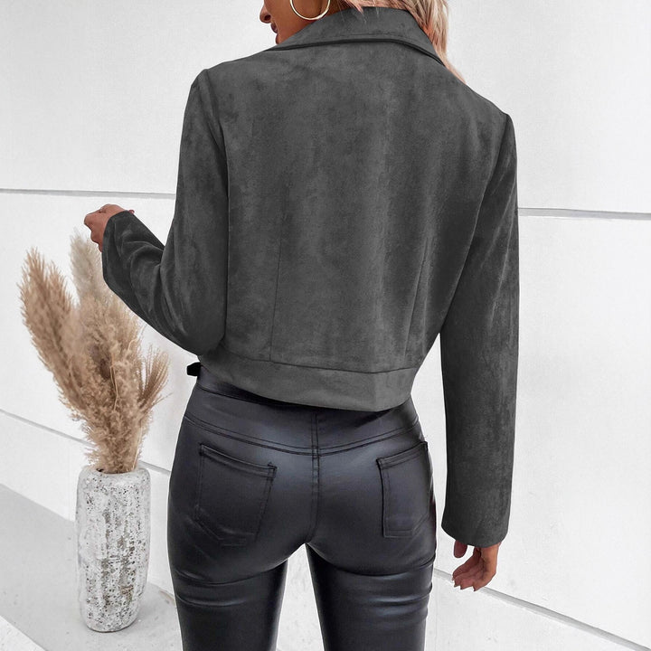 Winter Slim-fit Short Lapels Zip Jacket - ZEYTONCART