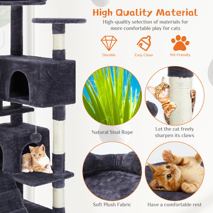 Multi Functional Cat Treehouse Cat Climbing Frame - ZEYTONCART