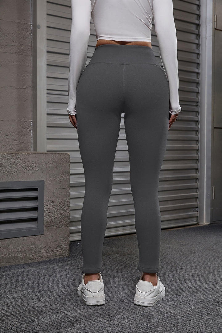 Autumn And Winter Women's Velvet Lift Hip Tight Pants With Elastic High Waist Sports Tight Pants - ZEYTONCART