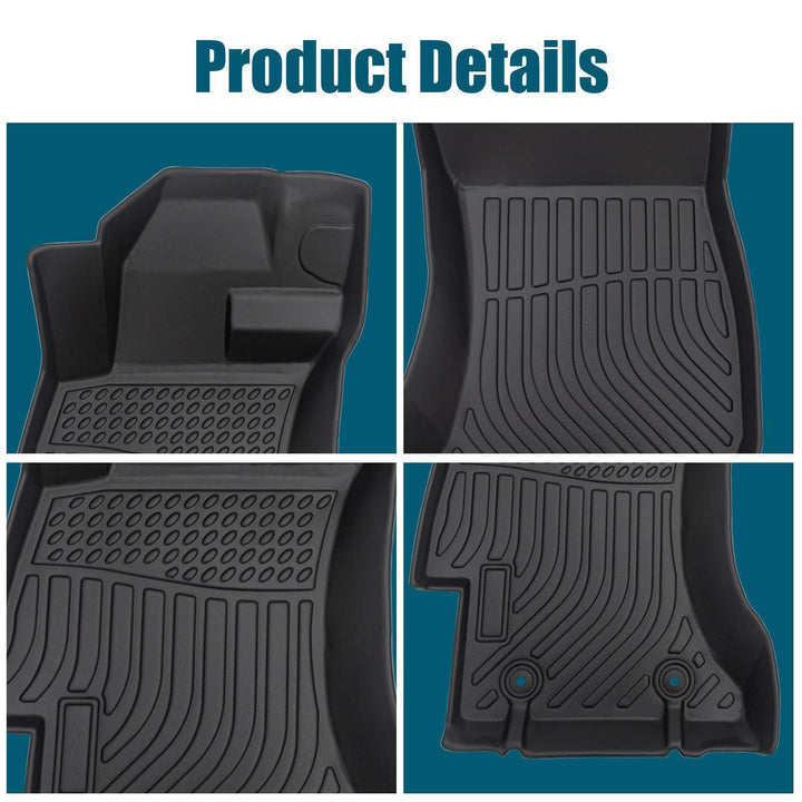 Car Floor Mats For 2012-2016 Impreza Black All-Weather TPE Rubber - ZEYTONCART