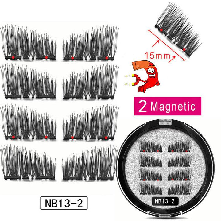 Man-made Fiber Segmented Magnetic  Eyelashes - ZEYTONCART