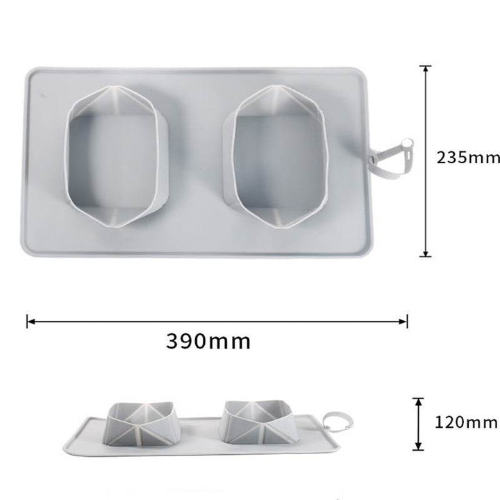 Generic Portable Pet Feeder Silicone Bowls For Dog And Cat Travel Collapsible Dish For Food And Water - ZEYTONCART