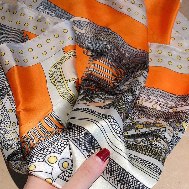 Fashion Silk Scarves Female Printing Hijab - ZEYTONCART