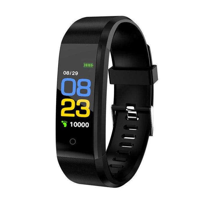 Screen Smart Wristband Heart Rate Monitor Fitness Activity Tracker 115plus Smart Band Color Blood Pressure Music Remote Control - ZEYTONCART
