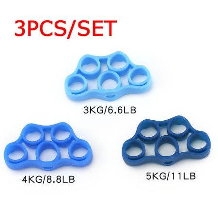 Silicone Finger Trainer Hand Gripper Resistance Bands Fitness - ZEYTONCART