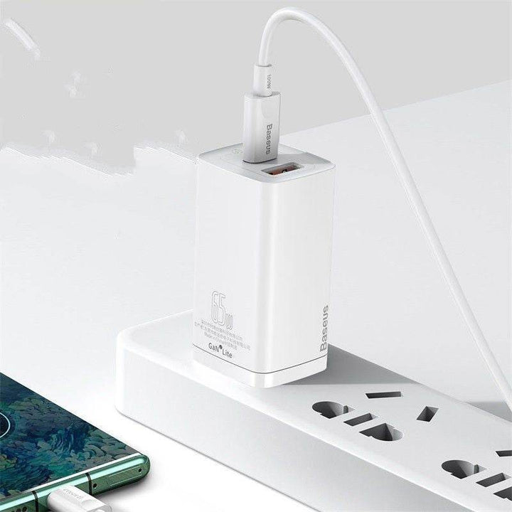 65W Dual Port   Charging Mobile Phone Charging Head - ZEYTONCART