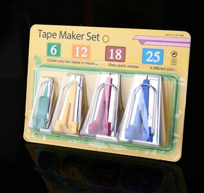 Sewing Accessories Bias Tape Makers - 5 size 6mm 9mm 12mm 18mm 25mm bias binding tape maker - ZEYTONCART