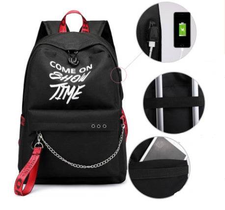 Primary school backpacks rechargeable casual backpacks - ZEYTONCART