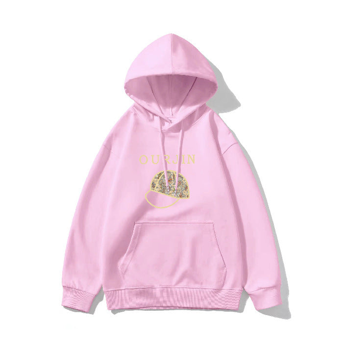 Winter Hooded Hoodie Women's Casual Printed Top - ZEYTONCART