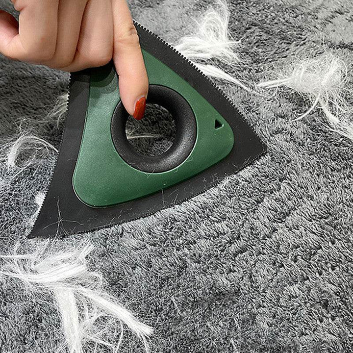 Triangle Electrostatic Dog Hair Cleaner Carpet Scraper Pet Hair Cleaner Animal Hair Brush Cat Hair Remover Brush Pet Supplies - ZEYTONCART