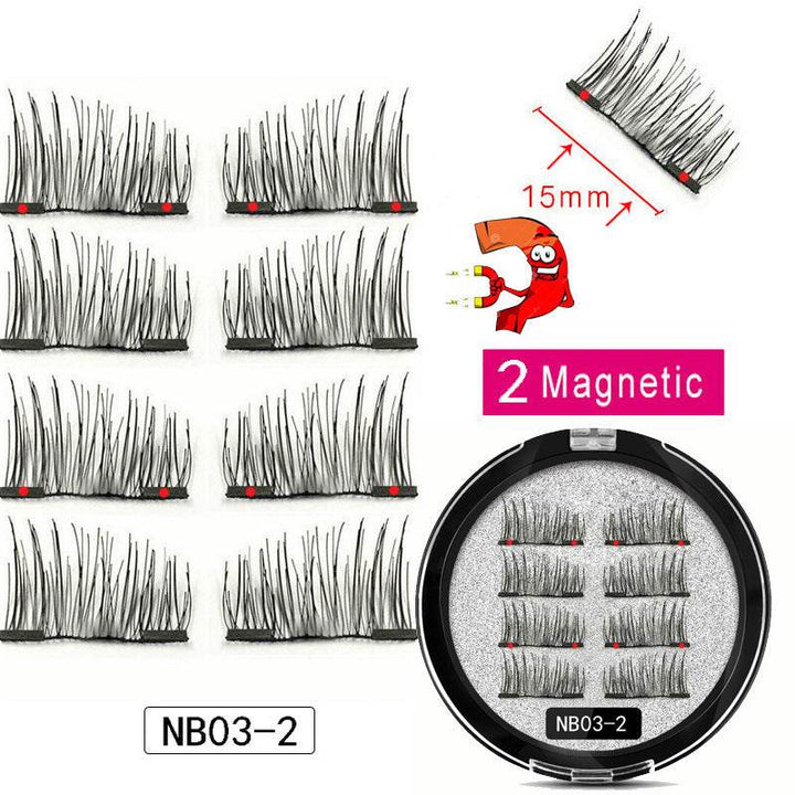 Man-made Fiber Segmented Magnetic  Eyelashes - ZEYTONCART