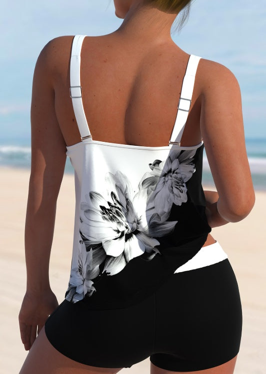 Ladies' Floral Printed Fashionable Camisole Vest - ZEYTONCART