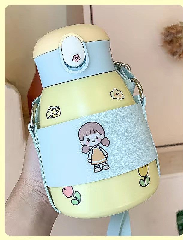 Net Celebrity Water Cup Female Cute Girl Heart Pot BellyCup - ZEYTONCART