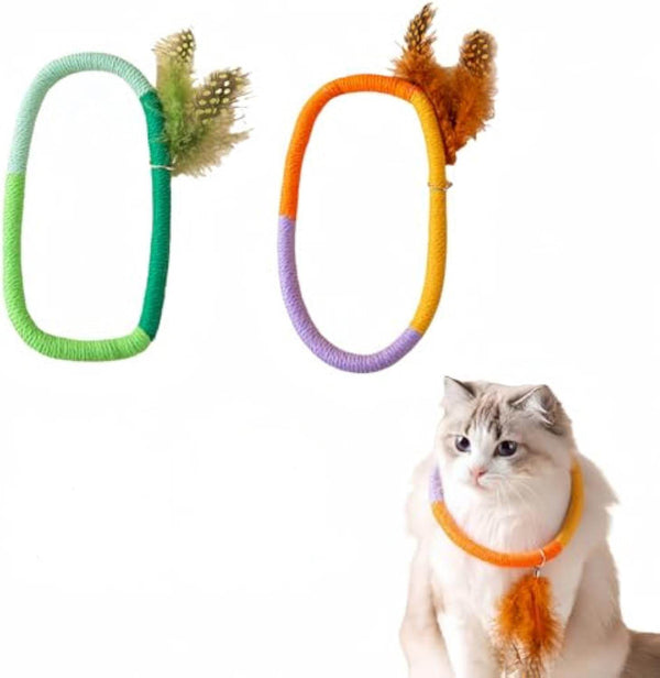 Cotton Rope Cat Toys Catnip Toys With Feather Safe Teeth Cleaning Chew Toy For Cats Interactive Cat Kicker Toys Cat Toys For Bored Indoor Cats And Kittens - ZEYTONCART