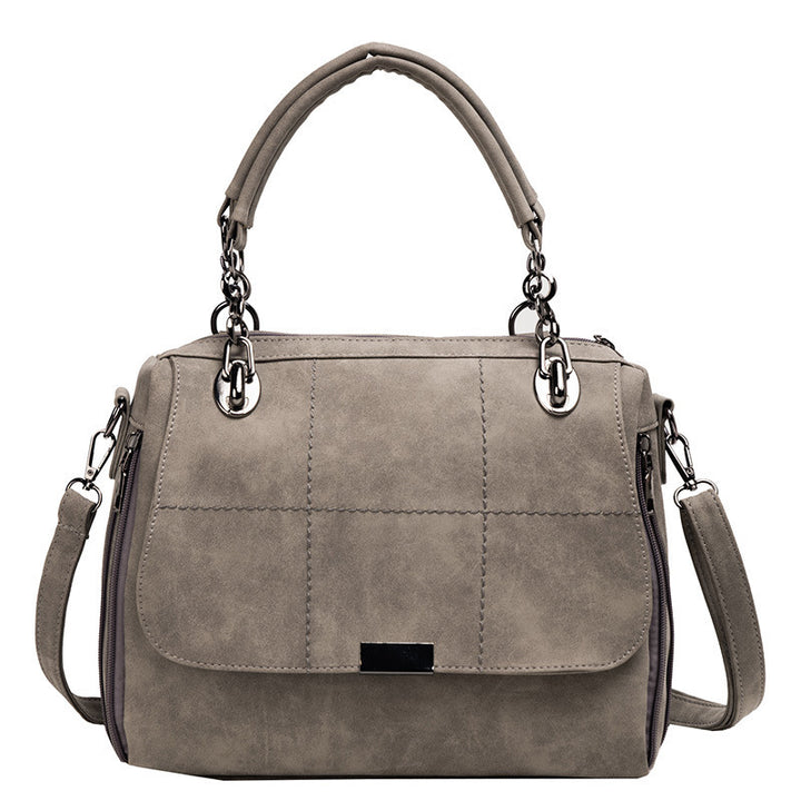 Matte Women  Scrub Female Shoulder Bags Large Capacity Matcha Green PU Leather Lady Totes Boston Bag for Travel Hand Bags - ZEYTONCART
