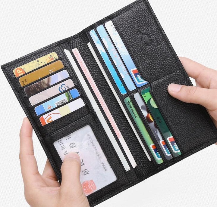 American Bison Wallet Mens Long Leather - ZEYTONCART