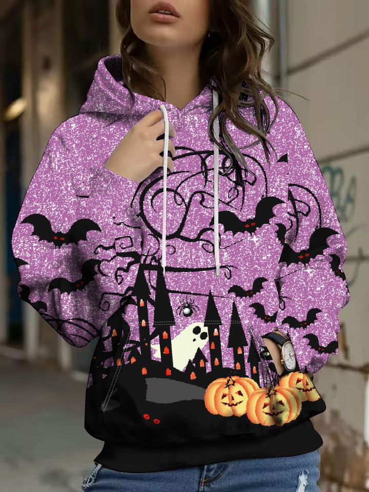 Autumn And Winter Halloween Digital Printed Hoodie - ZEYTONCART