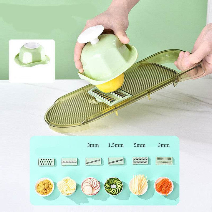 Multifunction Transparent Vegetable Cutter Steel Blade Potato Slicer Fruit Shred Dicing Blades Carrot Cheese Grater Chopper Kitchen Gadgets - ZEYTONCART