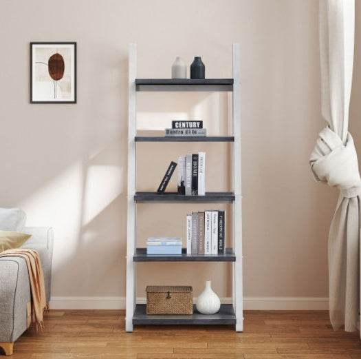 5 Tiers Of Shelves, Bookshelves, Storage Shelves, Bookshelves With Rubberwood Frames Unavailable Platforms- Welfel Temu - ZEYTONCART