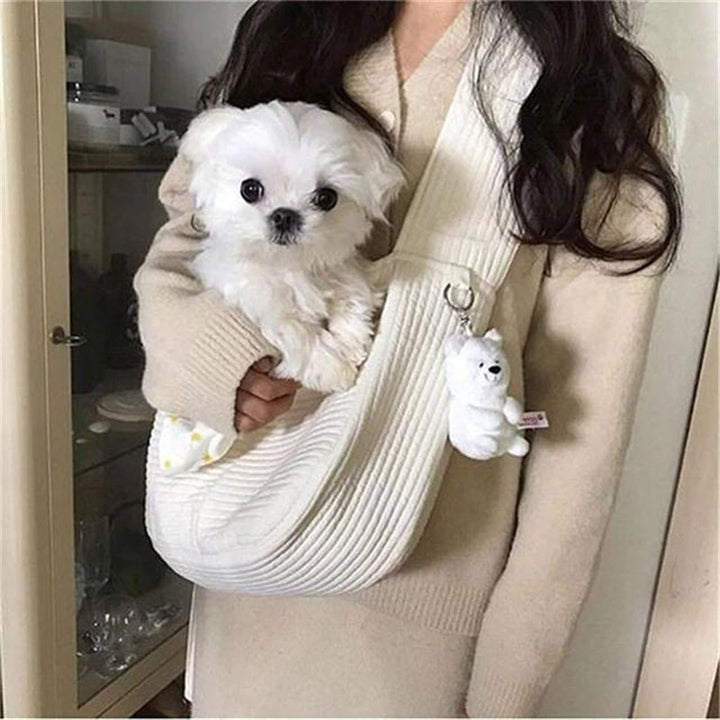 Puppy Kitten Carrier Outdoor Travel Handbag Dog Carriers For Small Dogs, Puppy Dog Carrier For Small Dogs With Multiple Pockets, Breathable Mesh And Soft Cushion, Small Dog Travel Tote Bag Fo - ZEYTONCART