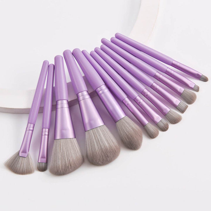 Set Of 12 Portable Makeup Brushes - ZEYTONCART