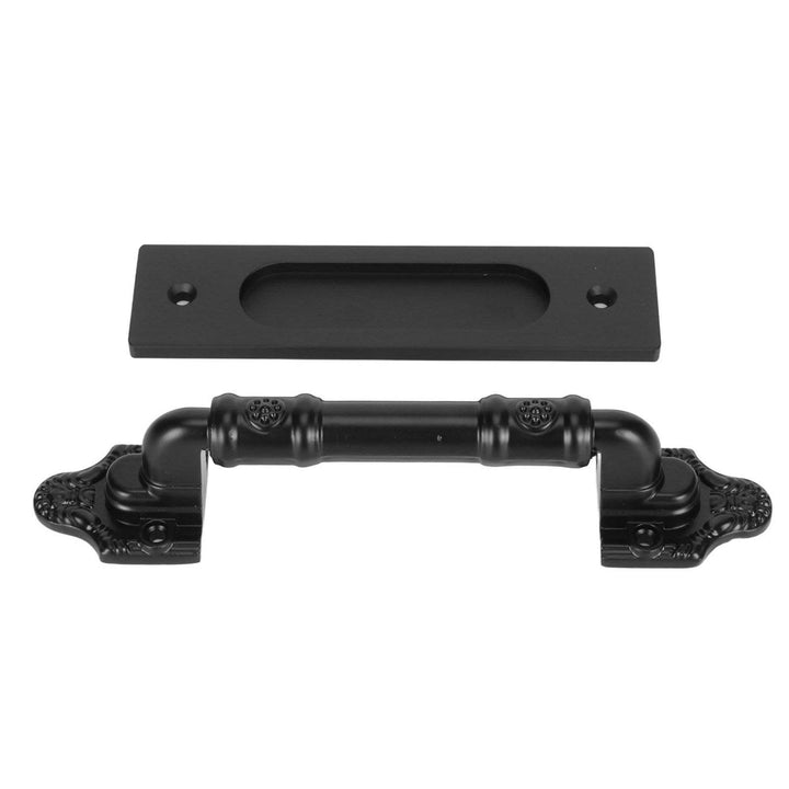 Sliding Barn Door Handle Double Sided Black Barn Door Pull Handle for Gates Garages - ZEYTONCART