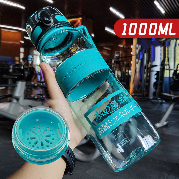 Large Capacity Sports Water Cup Portable Fitness Plastic Large Water Bottle - ZEYTONCART