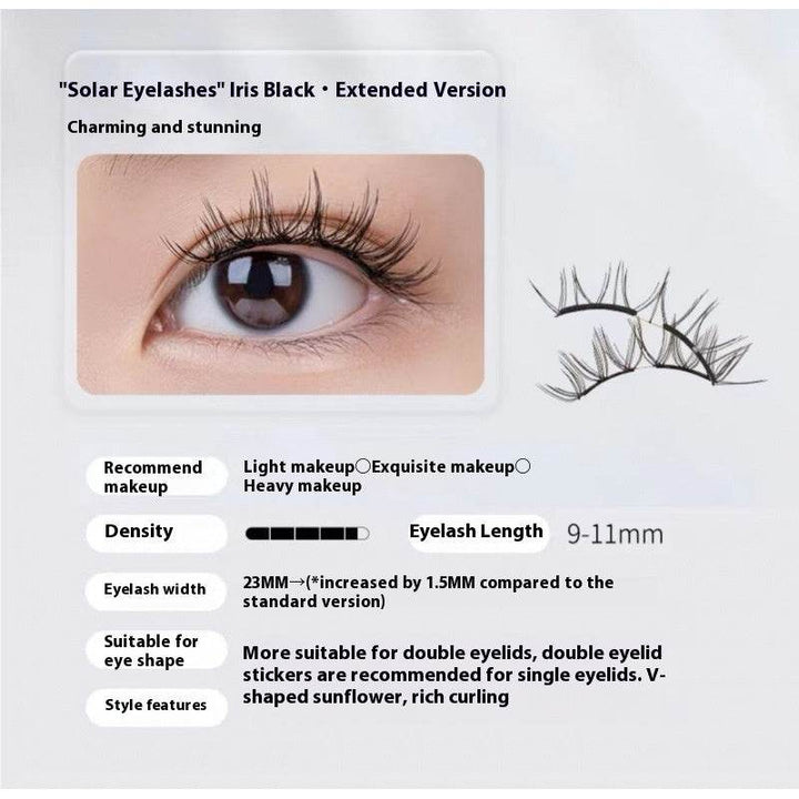 Magnetic Eyelashes Thick Zero Glue Long C Curved Eyelashes - ZEYTONCART