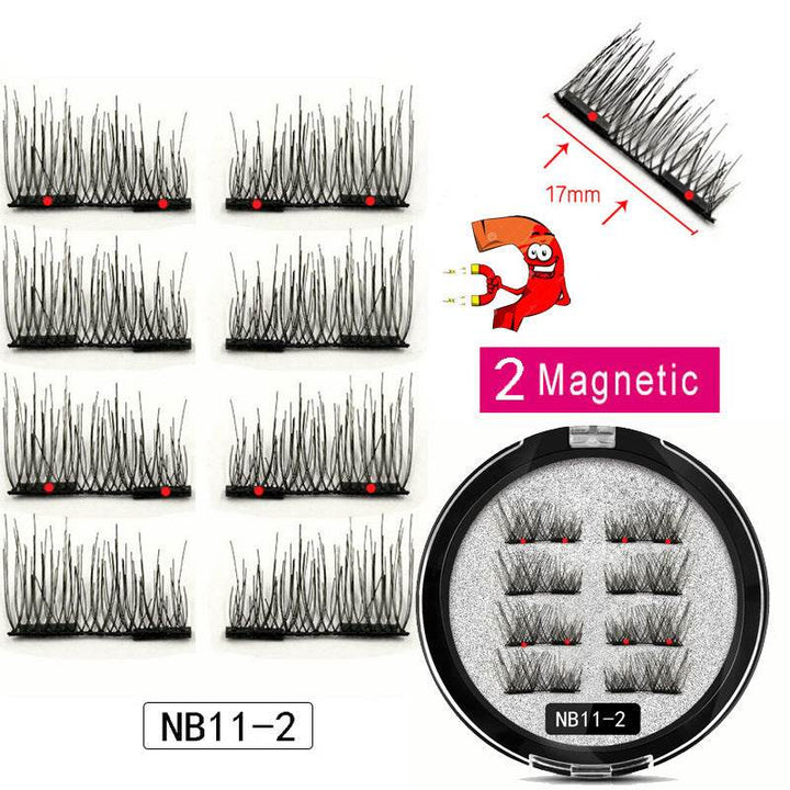 Man-made Fiber Segmented Magnetic  Eyelashes - ZEYTONCART