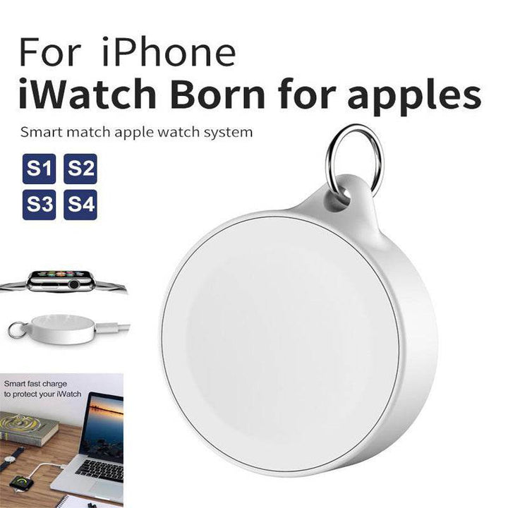 Suitable For Watch12345 Generation Watch Wireless Charger Portable Magnetic Keychain Watch Wireless Charger - ZEYTONCART